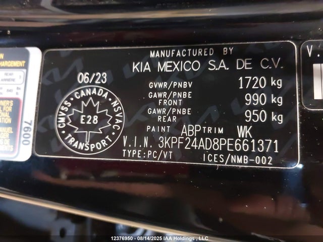 KIA mpi nu 2023 3KPF24AD8PE661371 Image 9