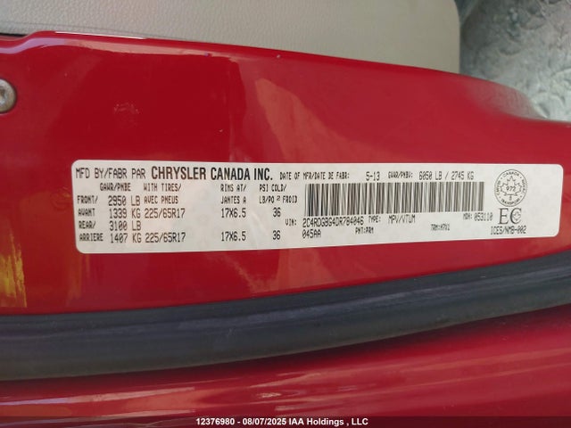 2C4RDGBG9ER456039 Dodge Grand Caravan