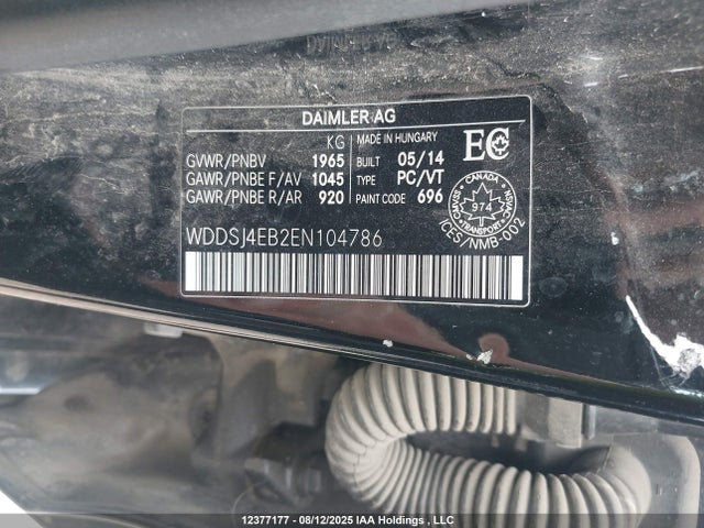 WDDSJ4EB2EN104786 Mercedes-Benz CLA-Class
