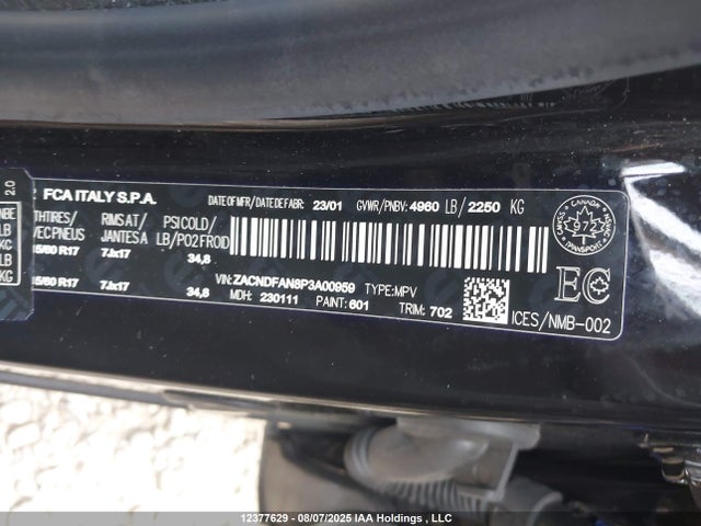 ZACNDFAN8P3A00959 Dodge 2023