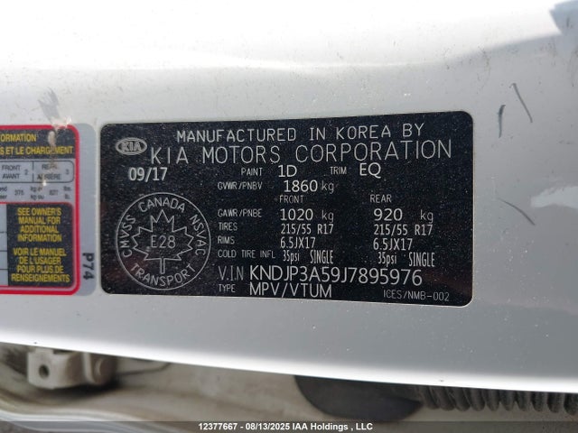 KIA g 2018 KNDJP3A59J7895976 Image 18