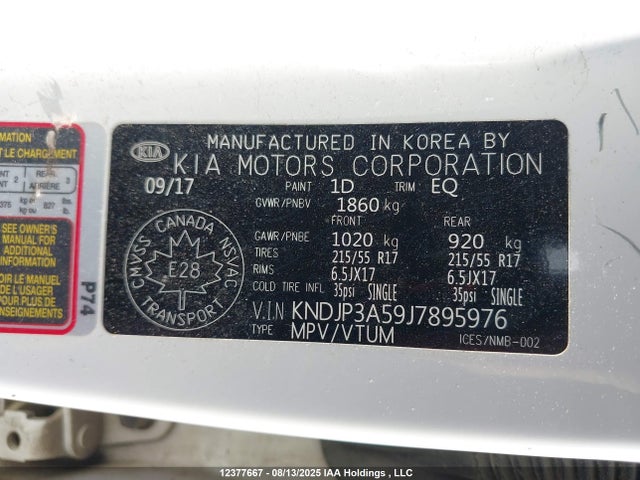 KIA g 2018 KNDJP3A59J7895976 Image 9