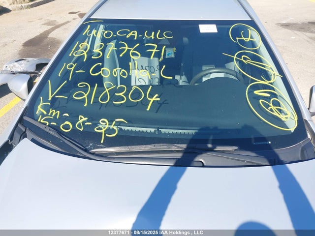 2019 Toyota Corolla L/le/xle/se/xse მანქანა იყიდება აუქციონზე, vin: 2T1BURHE9KC218304, აუქციონის ნომერი: 12377671