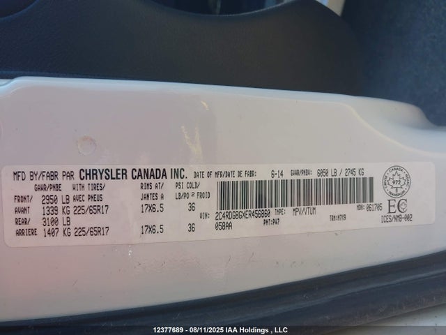 2C4RDGBGXER456860 Dodge Grand Caravan