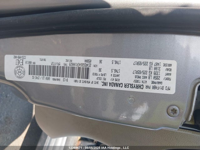 2C4RDGBG4ER100629 Dodge Grand Caravan
