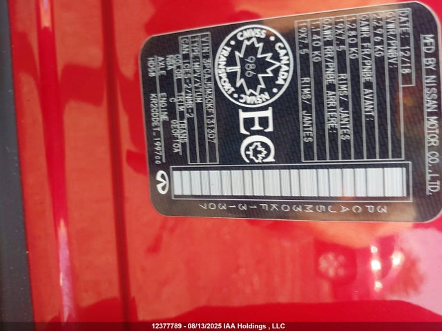 Infiniti 2019 2019 3PCAJ5M30KF131307 Image 9
