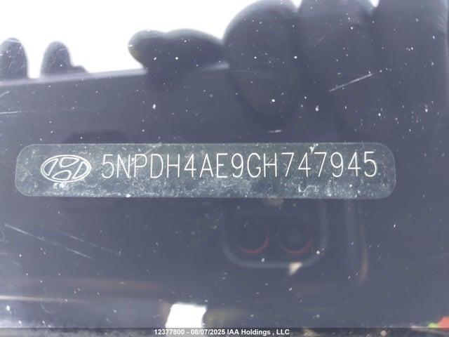 Hyundai dohc mpi nu 2016 5NPDH4AE9GH747945 Image 19