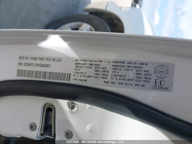 RAM 2023 2023 3C6RR7LTXPG666551 Image 9