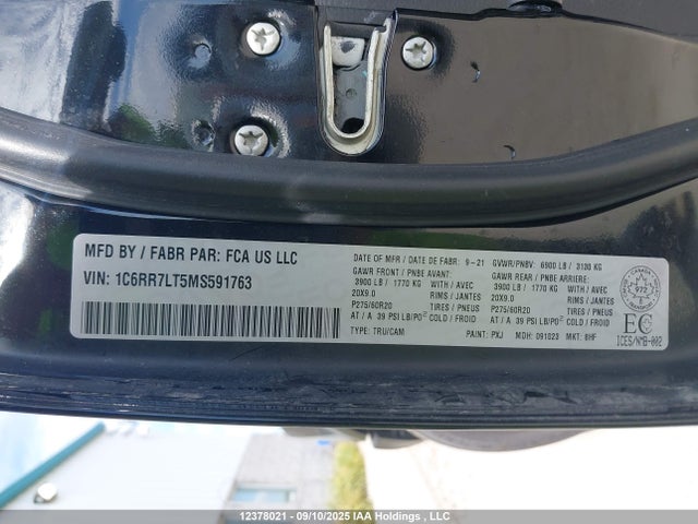 RAM 1500 2021 1C6RR7LT5MS591763 Image 9