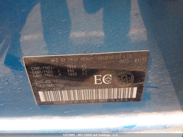 Subaru na 2017 4S3GKAS66H3605022 Image 18