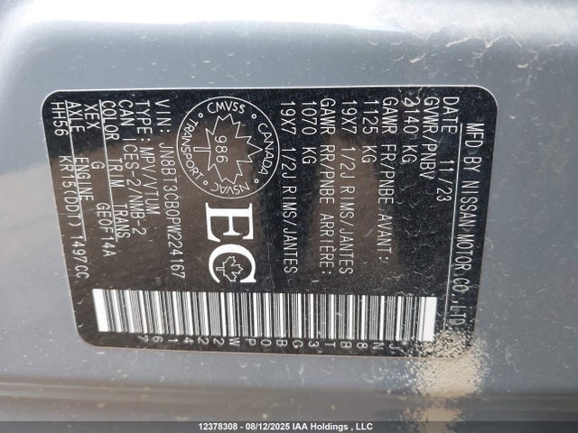 JN8BT3CB0PW224167 Nissan 2023