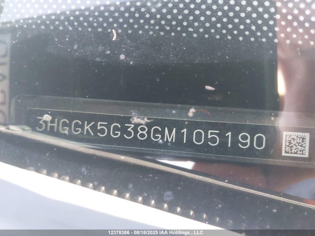3HGGK5G38GM105190 Honda l15b1