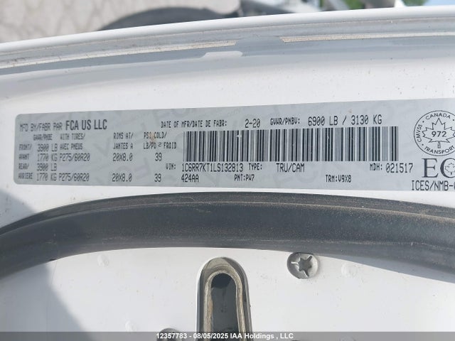 RAM 1500 2020 1C6RR7KT1LS132813 Image 9