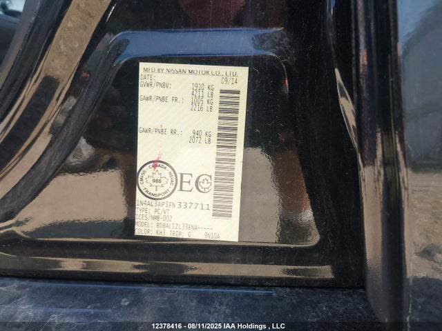 1N4AL3AP3FN337711 Nissan 2015