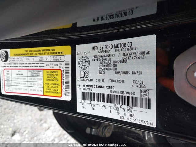 Ford dragon 2022 3FMCR9C63NRD72670 Image 18