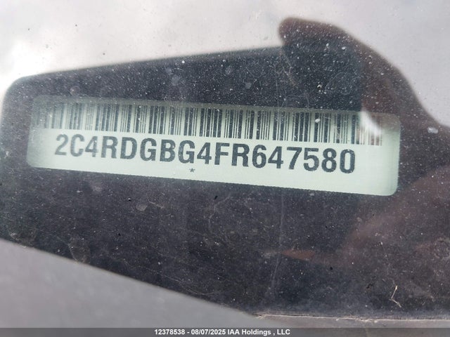 Dodge 2015 2015 2C4RDGBG4FR647580 Image 9
