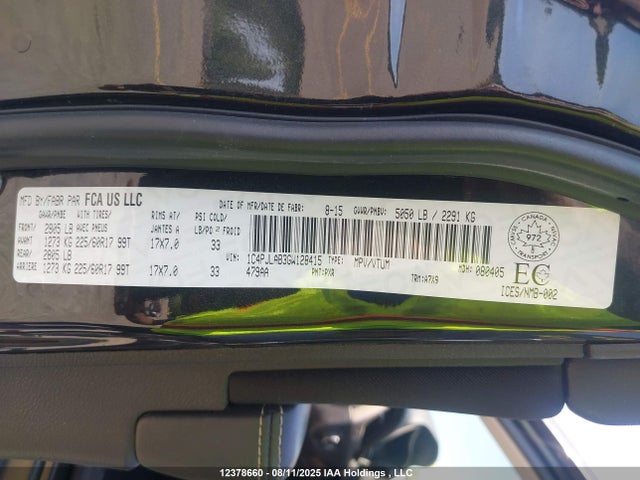 1C4PJLAB3GW128415 Jeep Cherokee