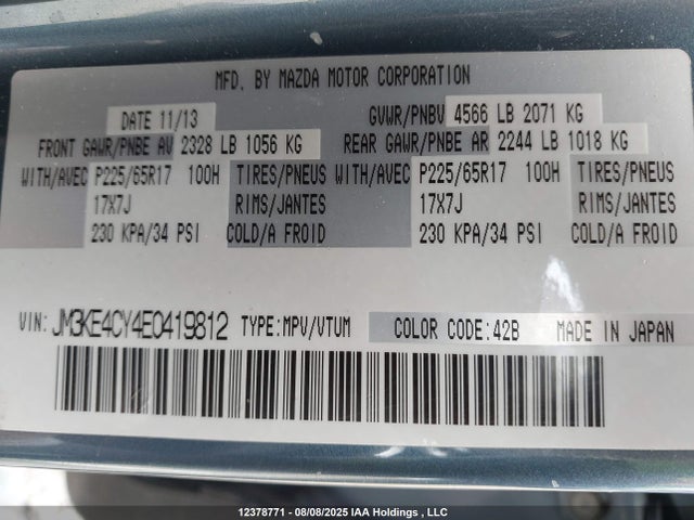 JM3KE4CY4E0419812 Mazda py