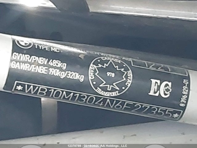 WB10M1304N6F27355 BMW 2022