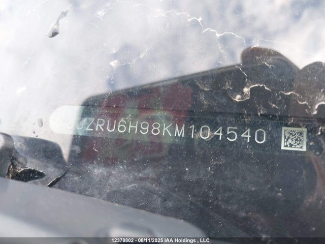 3CZRU6H98KM104540 Honda r18z9