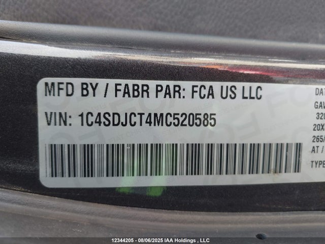 Dodge Durango 2021 1C4SDJCT4MC520585 Image 9