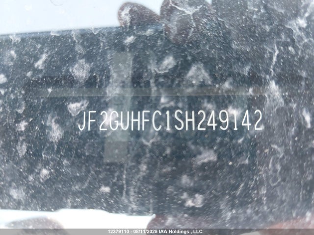JF2GUHFC1SH249142 Subaru na
