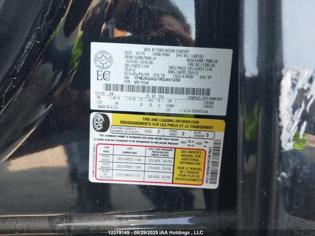 1FMJK2AG1REA61259 Ford gtdi-high