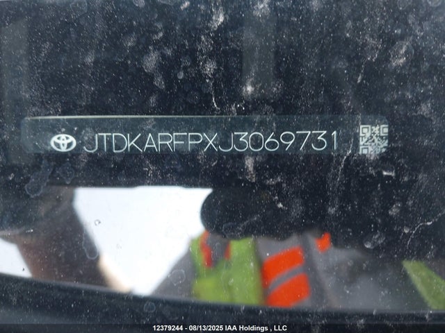 JTDKARFPXJ3069731 Toyota 2zr-fxe+1nm
