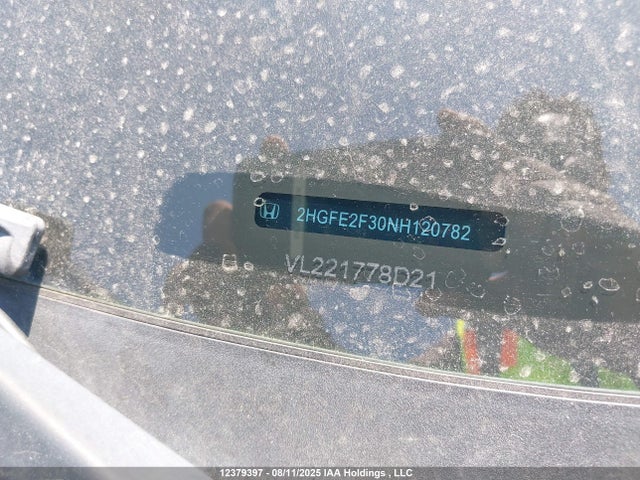 Honda Civic 2022 2HGFE2F30NH120782 Image 18