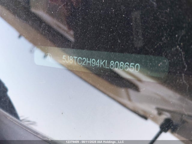 Acura k20c4 2019 5J8TC2H94KL808650 Image 19