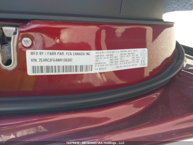 Chrysler Pacifica 2022 2C4RC3FG4NR130302 Image 18