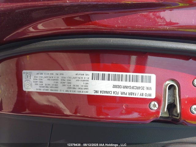 Chrysler Pacifica 2022 2C4RC3FG4NR130302 Image 9