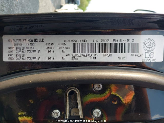 RAM 2500 2016 3C6UR5DL3GG328034 Image 9