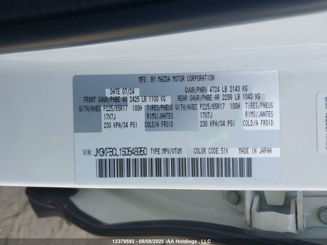 Mazda py 2025 JM3KFBCL1S0548950 Image 18