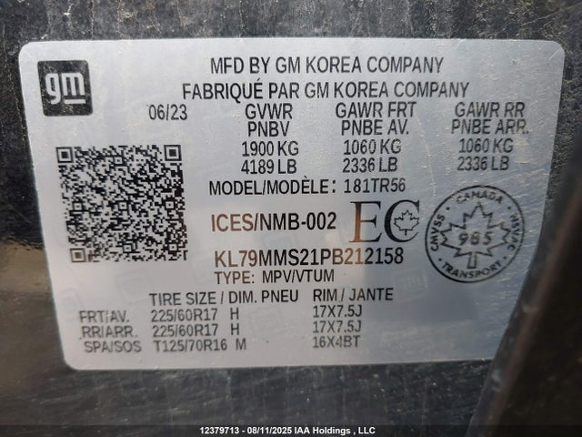 Chevrolet lih 2023 KL79MMS21PB212158 Image 9