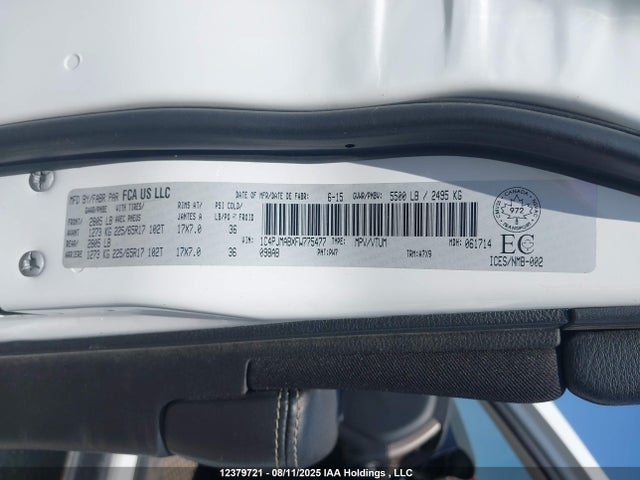 Jeep Cherokee Sport 2015 1C4PJMABXFW775477 Image 9