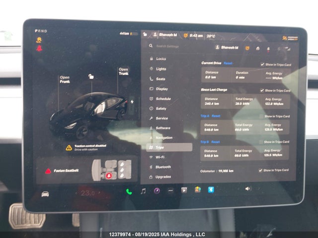 5YJ3E1EA5NF328657 Tesla MODEL 3