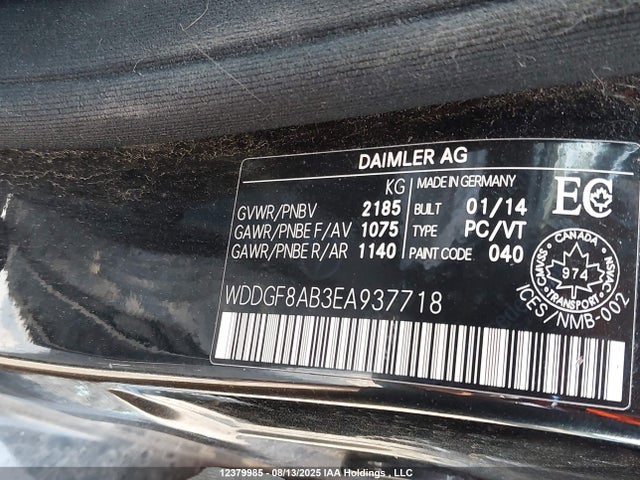 WDDGF8AB3EA937718 Mercedes-Benz 2014