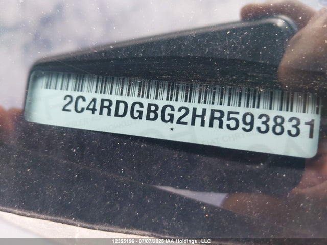 2C4RDGBG2HR593831 Dodge 2017
