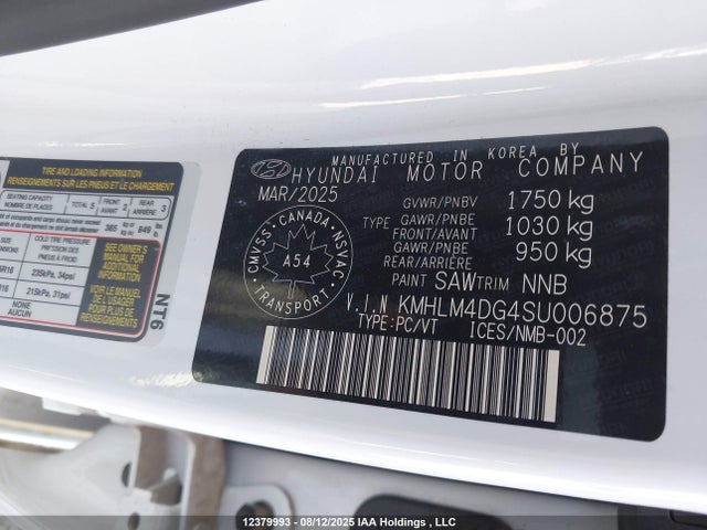 Hyundai mpi nu pe 2025 KMHLM4DG4SU006875 Image 9