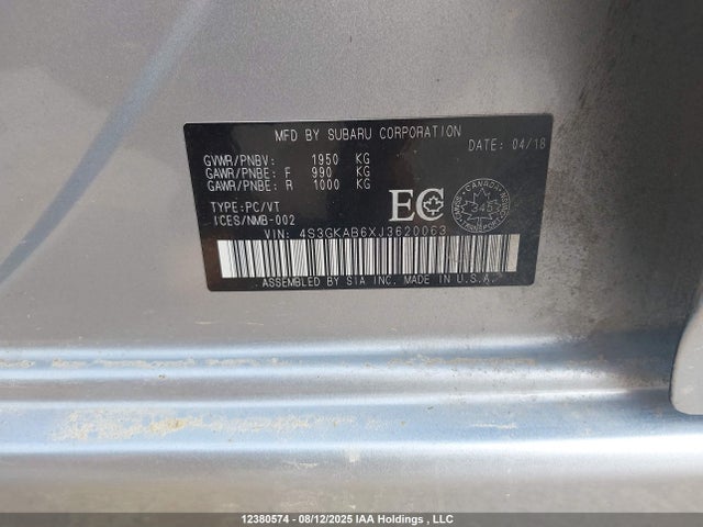 4S3GKAB6XJ3620063 Subaru Impreza