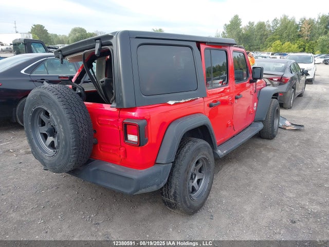 2018 Jeep Wrangler Unlimited Sport მანქანა იყიდება აუქციონზე, vin: 1C4HJXDN9JW213882, აუქციონის ნომერი: 12380591