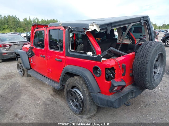 2018 Jeep Wrangler Unlimited Sport მანქანა იყიდება აუქციონზე, vin: 1C4HJXDN9JW213882, აუქციონის ნომერი: 12380591