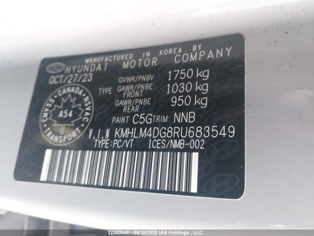 Hyundai mpi nu pe 2024 KMHLM4DG8RU683549 Image 9