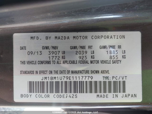 Mazda pe 2014 JM1BM1U79E1117779 Image 19