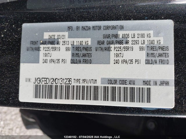 JM3KFBDY2M0131236 Mazda py turbo