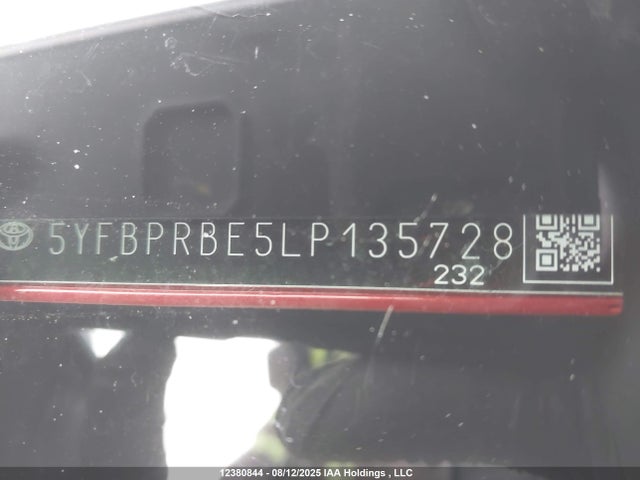 Toyota 2zr-fae 2020 5YFBPRBE5LP135728 Image 9