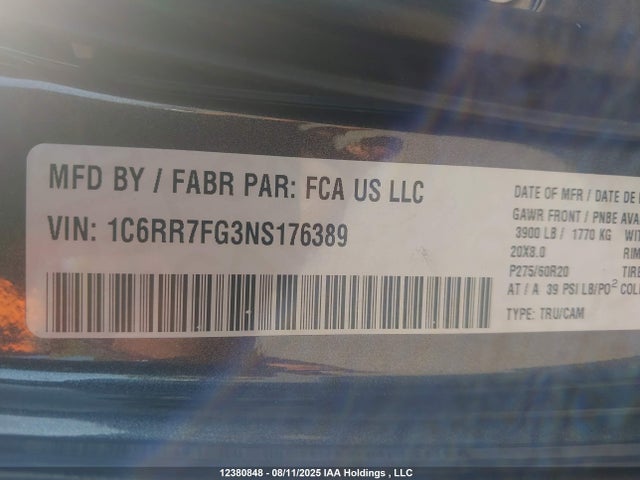 RAM 1500 2022 1C6RR7FG3NS176389 Image 18