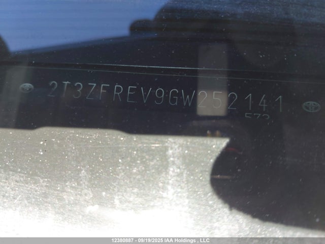 2T3ZFREV9GW252141 Toyota 2ar-fe