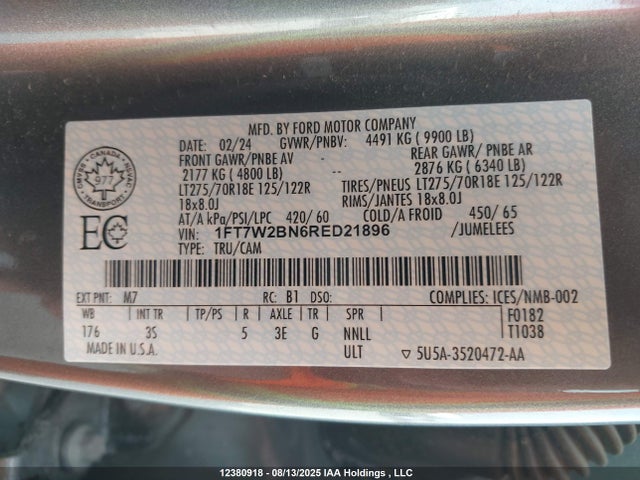 Ford F-250 2024 1FT7W2BN6RED21896 Image 19